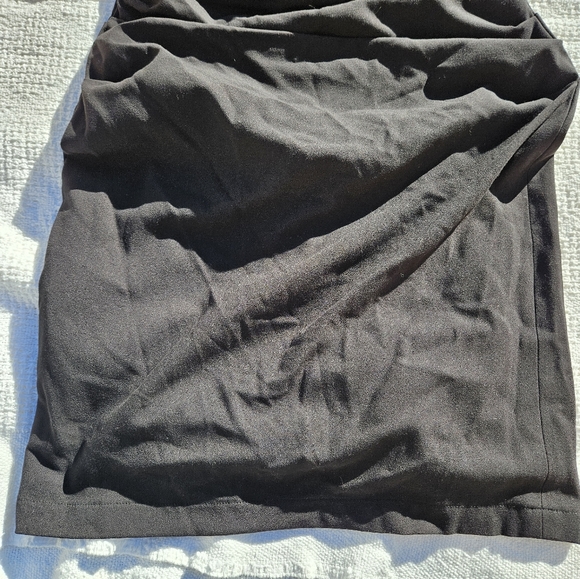 Bcbgmaxazria Dress Women's Black Size Medium Lace Back Ruched Waist BCBG - Picture 13 of 16